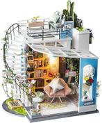 Robotime Doras Loft met LED licht Knutselen Miniatuur bo..., Hobby en Vrije tijd, Modelbouw | Overige, Verzenden, Nieuw