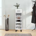 vidaXL Schoenenkast 30x35x105 cm bewerkt hout wit, Verzenden, Nieuw