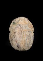 Oude Egypte, late periode Speksteen Scarab, met Harpokrates, Antiek en Kunst
