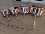 Kookpottenset (8) - Verguld messing, Antiek en Kunst