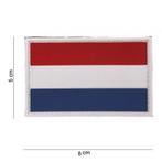 Patch Nederlandse vlag Holland klittenband PVC art. 11180, Nieuw, Verzenden