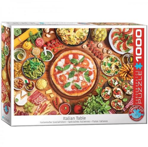 Italian Table Puzzel (1000 stukjes) | Eurographics - Puzzels, Hobby en Vrije tijd, Denksport en Puzzels, Nieuw, Verzenden