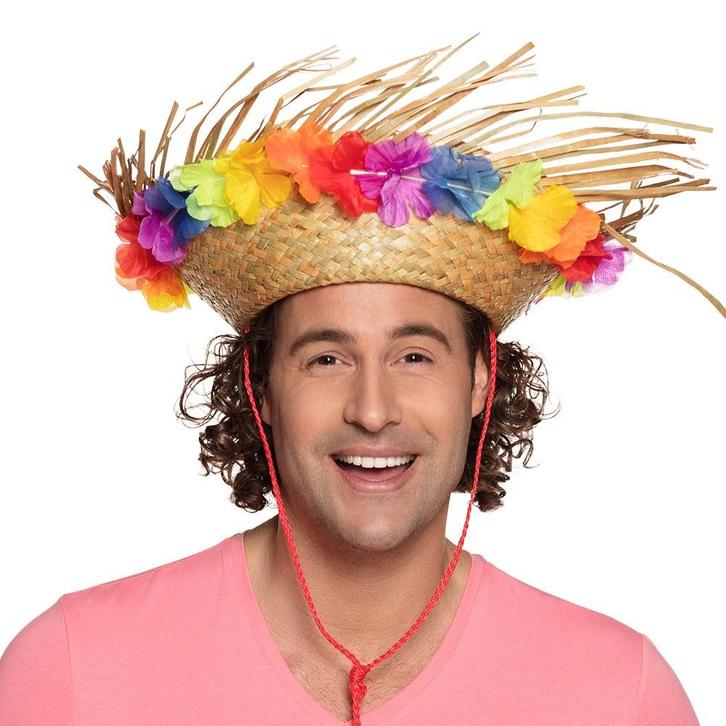 Strand hoed Stro, Hobby en Vrije tijd, Feestartikelen, Nieuw, Ophalen of Verzenden