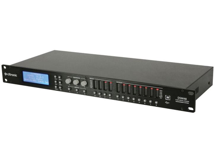 Bstock Citronic DSM48 Speaker Management Systeem 4 Ingangen, Audio, Tv en Foto, Versterkers en Receivers, Nieuw, Overige merken
