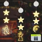 Kerstverlichting Raam Engel, Halve maan, Sneeuwpop - 73-82cm, Verzenden, Nieuw