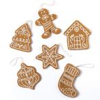 Hangers Vilt - Gingerbread Cookies - Complete Set van 6 Stuk, Diversen, Kerst, Ophalen of Verzenden, Nieuw
