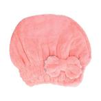 Haardroogdoek Muts Strik Roze, Sieraden, Tassen en Uiterlijk, Uiterlijk | Haarverzorging, Verzenden, Nieuw