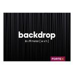 FORTEX Backdrop 6m (b) x 9m (h) zwart 320 gram/m², Muziek en Instrumenten, Licht en Laser, Verzenden, Nieuw