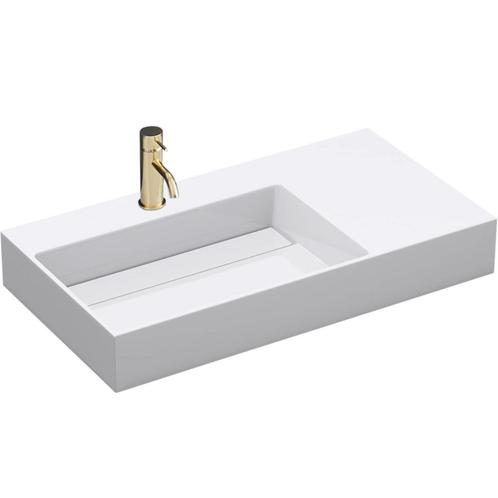 REA Wastafel - Modern Design - Conglomeraat - Opbouw - 75..., Doe-het-zelf en Verbouw, Sanitair, Nieuw, Ophalen of Verzenden