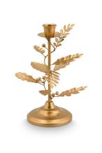 Goud kleurige metalen kandelaar met bladeren - Pip Studio, Overige kleuren, Verzenden, Nieuw, Metaal