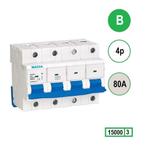 Gacia installatieautomaat 4 polig B80 15KA - N8GH-4B80, Ophalen of Verzenden, Nieuw