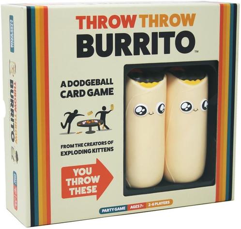 Throw Throw Burrito - Partyspel | Exploding Kittens -, Hobby en Vrije tijd, Gezelschapsspellen | Bordspellen, Nieuw, Verzenden
