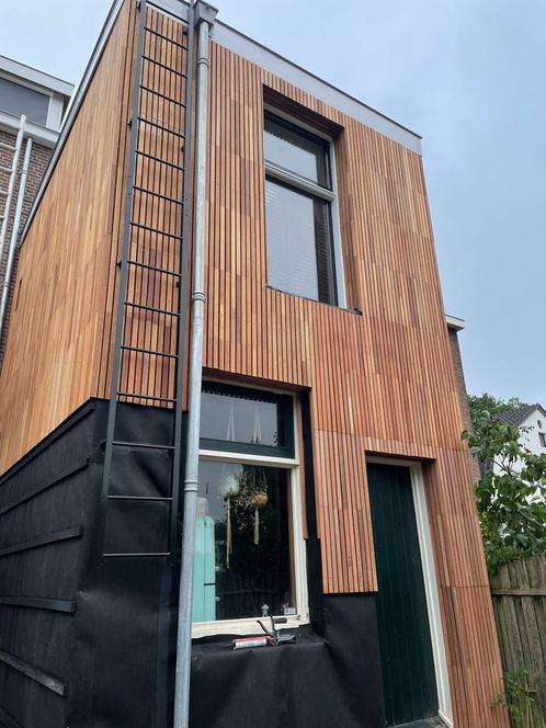 Gevelbekleding Bankirai hardhout latten, Doe-het-zelf en Verbouw, Platen en Panelen, Nieuw, Minder dan 20 mm, Hout, Ophalen of Verzenden