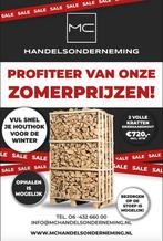Voordelig Pallet droog eikenhaardhout 2 kuub gekloofd, Tuin en Terras, Minder dan 3 m³, Eikenhout, Blokken