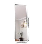 Make-up Vloerspiegel 165×60 cm met Zwart Aluminium Frame, Huis en Inrichting, Verzenden, Nieuw