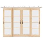 vidaXL Schuifdeur onderdelenset 366 cm roestvrij staal, Verzenden, Nieuw