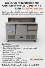 Koelwerkbank met Granieten Werkblad, Ophalen of Verzenden, Gebruikt