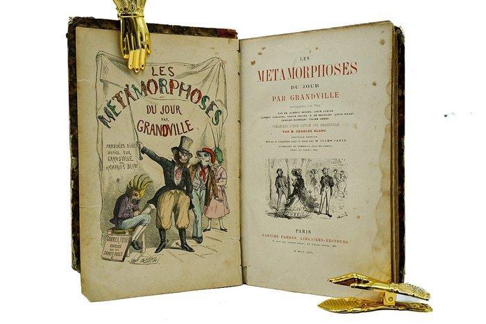 Grandville - Les Métamorphoses du jour - 1869, Antiek en Kunst, Antiek | Boeken en Bijbels