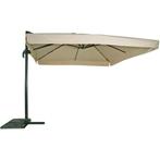 Virgo zweefparasol met volant ecru 3x3 m, Huis en Inrichting, Ophalen of Verzenden, Nieuw