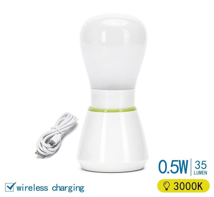Bedlampje warmwit oplaadbaar | 3000K ~35 Lumen 0.5 Watt | US, Huis en Inrichting, Lampen | Overige, Nieuw, Verzenden