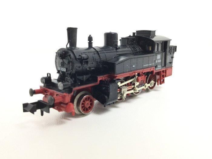 Fleischmann N - 7030 - Stoomlocomotief met tender (1) - BR91, Hobby en Vrije tijd, Modeltreinen | N-Spoor