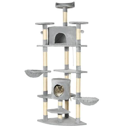 TRUUSK Krabpaal Groot 200 Cm XXL Kattenboom Met Kattenhollet, Dieren en Toebehoren, Katten-accessoires, Nieuw, Verzenden