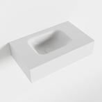 MONDIAZ LEX Talc vrijhangende solid surface wastafel 50cm., Ophalen of Verzenden, Nieuw, Overige typen