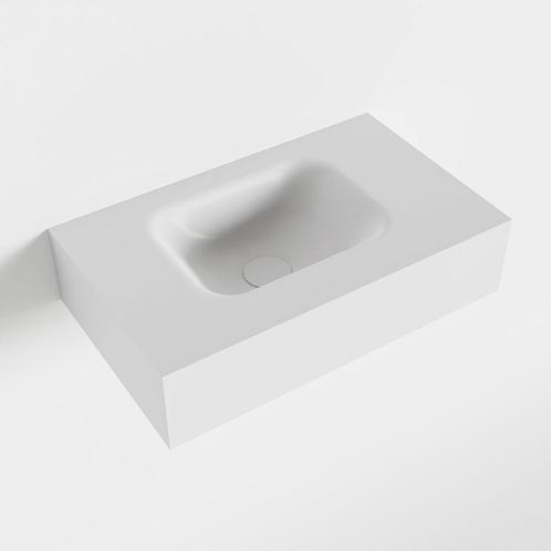 MONDIAZ LEX Talc vrijhangende solid surface wastafel 50cm., Doe-het-zelf en Verbouw, Sanitair, Overige typen, Nieuw, Ophalen of Verzenden