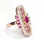 Zonder Minimumprijs - Ring - 9 kt. Roségoud, Zilver -, Sieraden, Tassen en Uiterlijk, Ringen, Nieuw