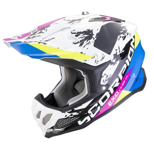 Scorpion VX-22 Air CX Wit Zwart Blauw Offroad Helm, Motoren, Kleding | Motorhelmen, Offroadhelm, Heren, S, Nieuw met kaartje, Overige merken