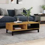 vidaXL Salontafel FLAM 100x50x32,5 cm massief grenenhout, Huis en Inrichting, 100 tot 150 cm, Verzenden, Nieuw, 50 tot 100 cm
