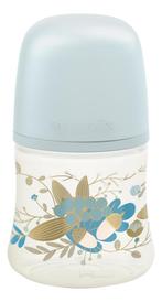 Suavinex Gold Slow Flow Blauw 150ml Silicone Fles, Verzenden, Nieuw