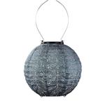 Solar Lampion Round - Folia Grey Blue - 20 cm, Verzenden, Minder dan 50 watt, Overige typen, Nieuw