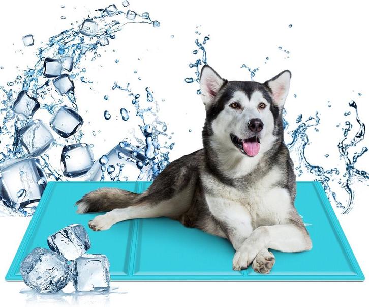 Nobleza Koelmat voor honden en katten - 70x110cm - Blauw •, Dieren en Toebehoren, Overige Dieren-accessoires, Nieuw, Verzenden