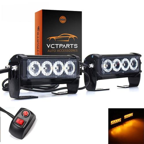 Grill Flitsers Oranje/Geel LED Stroboscoop Zwaailichten – Kr, Auto-onderdelen, Verlichting, Ophalen of Verzenden