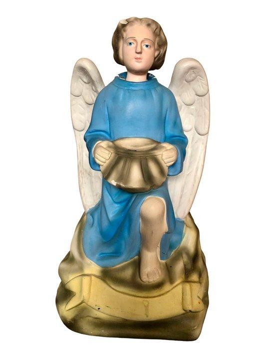 sculptuur, Knikengel - Heiligenbeeld - 34 cm - Gips, Paint, Antiek en Kunst, Antiek | Boeken en Bijbels