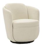 TORINO CRÈME DRAAIFAUTEUIL CM 70X72X75 (ZITHOOGTE CM 44,5), Huis en Inrichting, Fauteuils, Ophalen of Verzenden, Nieuw