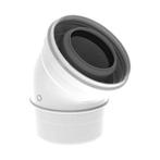 Burgerhout Twinsafe PP Ø60/100 concentrisch bocht 45°, Doe-het-zelf en Verbouw, Verzenden, Nieuw