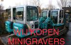 WIJ KOPEN BOUWMACHINE’S! shovel minigraver compressor kubota