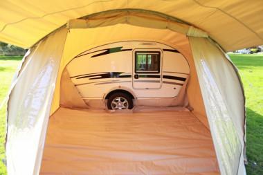 Kuipzeil voortent Gobanna Karsten - kaki, Off road / Slide o, Caravans en Kamperen, Voortenten en Luifels, Nieuw, Ophalen of Verzenden