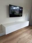 Volledig hoogglans Wit zwevend tv-meubel 200 cm Montage 80,-