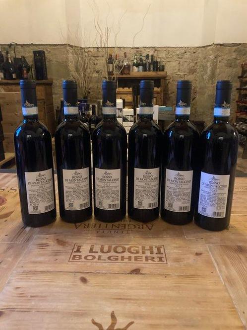 2023 Altesino, Rosso di Montalcino - Toscane - 6 Flessen, Verzamelen, Wijnen