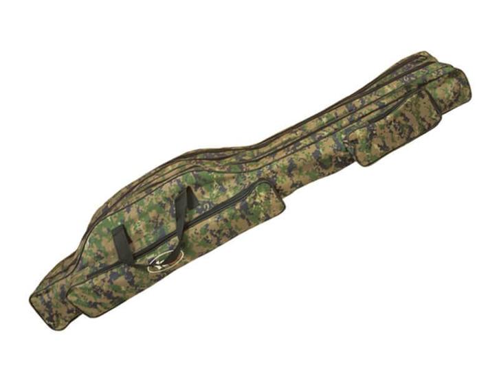 Camouflage Foudraal 3 hengels 140 cm - Roofvis XL, Watersport en Boten, Hengelsport | Roofvissen, Overige typen, Nieuw, Verzenden
