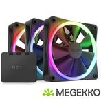 NZXT F120 RGB - 120mm RGB Fans - Triple - Black, Computers en Software, Computerkoelers, Nieuw, Verzenden