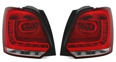 Achterlichten VW Polo 6R 09- Rood/Helder LED, Auto-onderdelen, Overige Auto-onderdelen, Ophalen of Verzenden