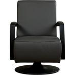 Leren draaifauteuil Mood - Toledo Antracite (donkergrijs) -, Huis en Inrichting, Fauteuils, Nieuw, Ophalen of Verzenden, 50 tot 75 cm