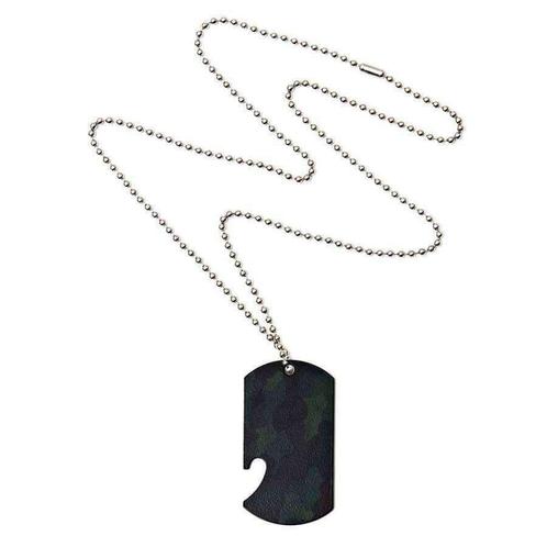 Dog tag flesopener. Diverse kleuren, Sieraden, Tassen en Uiterlijk, Kettingen, Nieuw, Verzenden