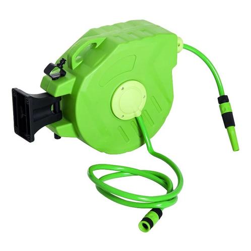TRUUSK Slanghaspel 15 + 1,5m Slanghaspel Automatisch Zwenkba, Tuin en Terras, Tuinslangen, Nieuw, Verzenden