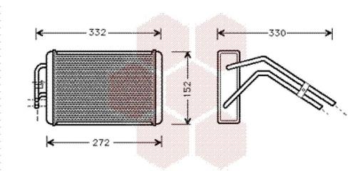 KACHEL RADIATEUR VOOR FORD TRANSIT 1994-2000 1098223, Auto-onderdelen, Airco en Verwarming, Nieuw, Ophalen of Verzenden