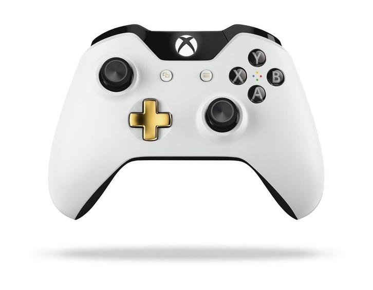 Microsoft Xbox One Controller Lunar White Edition, Spelcomputers en Games, Spelcomputers | Xbox One, Zo goed als nieuw, Ophalen of Verzenden